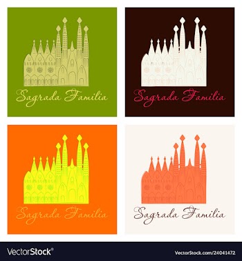 May 15 2014 a of la sagrada familia the cathedral vector image