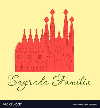 May 15 2014 a of la sagrada familia the cathedral vector image