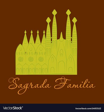 May 15 2014 a of la sagrada familia the cathedral vector image