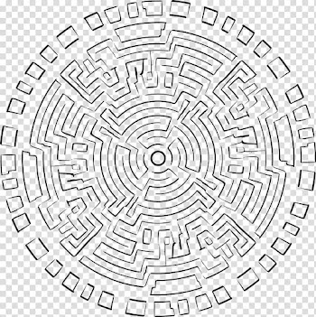 Maya civilization Labyrinth Maze Drawing Line art, others transparent background PNG clipart
