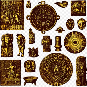 Maya civilization Royalty-free Photography Icon - Hand-painted pattern vector golden Egypt 