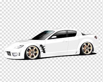 Mazda RX-8 Car Mazda RX-7 Subaru Impreza WRX, White car transparent background PNG clipart