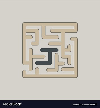 Maze game board game vector image