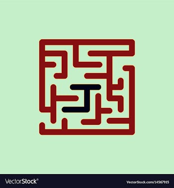 Maze game board game vector image