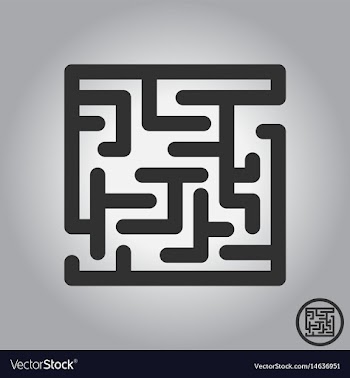 Maze game board game vector image