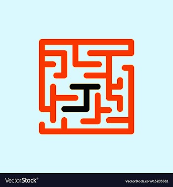 Maze game board game vector image