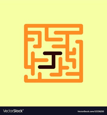 Maze game board game vector image