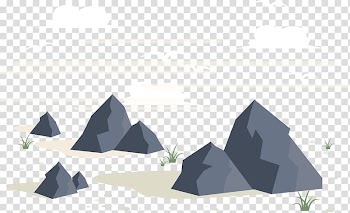 Maze Game Euclidean Landscape, Rock white clouds transparent background PNG clipart