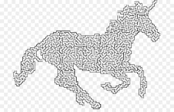 Maze Silhouette Line art - ornamental 