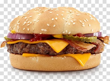 McDonald s, hamburger with vegetable and cheese dish transparent background PNG clipart
