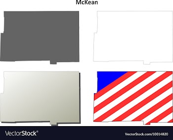 McKean Map Icon Set vector image