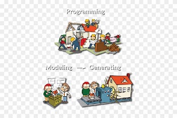Mde Metaphor - People Building A House
