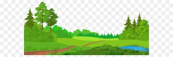 Meadow Clip art - Meadow with Trees PNG Clipart Picture 