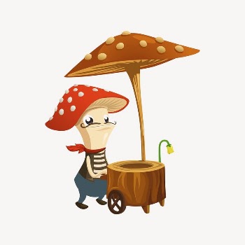 Meal vender character clipart, Glitch | Free PSD - rawpixel