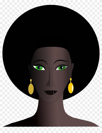 Mean Black Hair Young Woman Clipart Clip Art Library - Black Woman Clipart