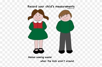 Measurement Chart Template - Clip Art Boy And Girl