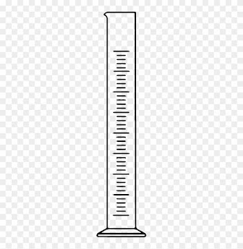 Measuring Cylinder Clip Art Download - Graduated Cylinder Drawing Png