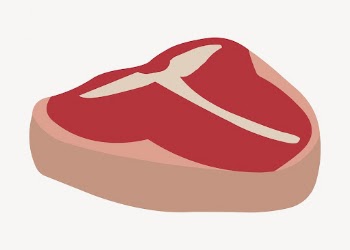 Meat illustration. Free public domain | Free Photo - rawpixel