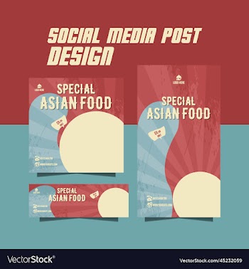 meat promotion flyer or asian food flyer design