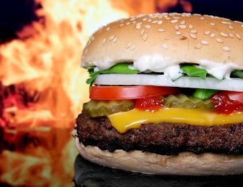 Meat Tomato and Cheese Burger