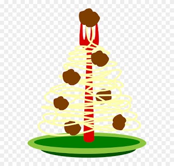 Meatball Clipart Transparent Food - Spaghetti Meatball Christmas Tree