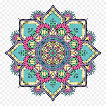 Mecca Mandala Rangoli Prayer Islam - Vector abstract texture 