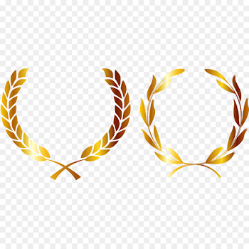 Medal Crown Gold Laurel wreath - Second paragraph wheat material ...