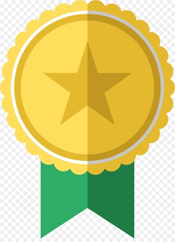 Medal Estoque Email - Flat gold badge 