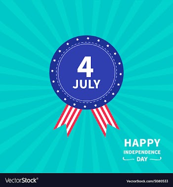  					Medal Independence Day vector image														