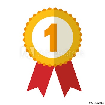 medal with number one icon