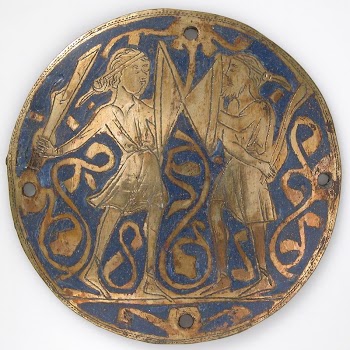 Medallion with Two Warriors, One | Free Photo - rawpixel