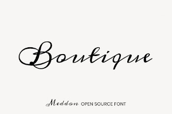 Meddon open source font by Vernon | Free Font Add-on - rawpixel