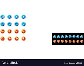 Media control icon vector image