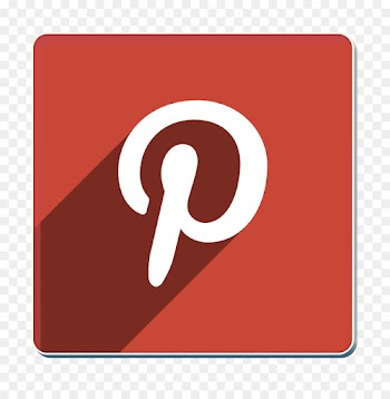 media icon pinterest icon shadow icon