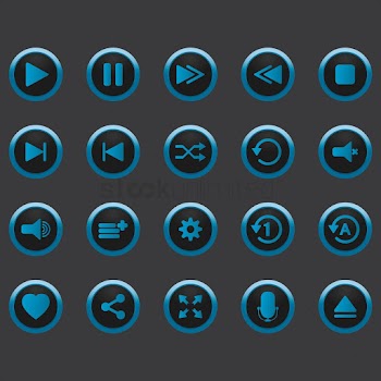 Media player buttons