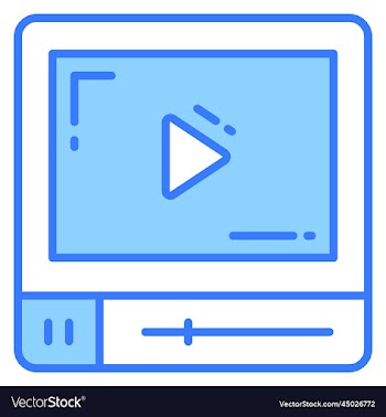 media player icon for graphic and web design