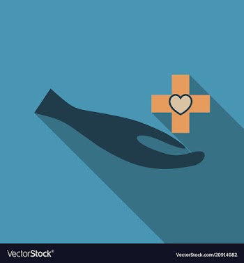 Medic clean logo template design vector image