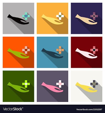 Medic clean logo template design vector image