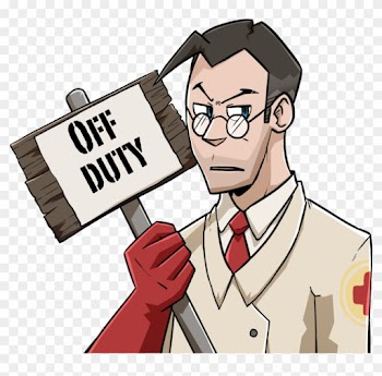 Medic Off Duty By Unknownspy - Cartoon