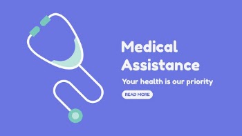 Medical assistance blog banner template, | Free PSD Template - rawpixel