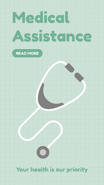 Medical assistance Facebook story template, | Free Vector Template - rawpixel