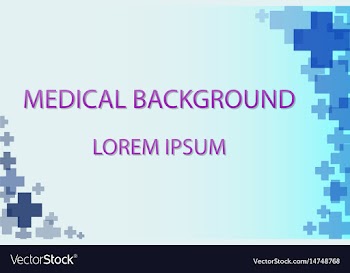 Medical background blue cross vector image