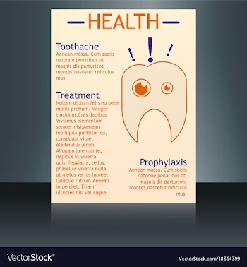 Medical brochure cover template flyer design vector image