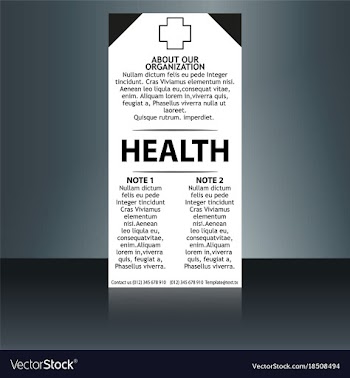 Medical brochure cover template flyer design vector image