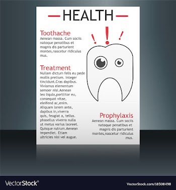 Medical brochure cover template flyer design vector image