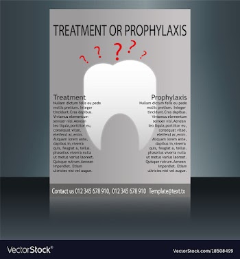 Medical brochure cover template flyer design vector image