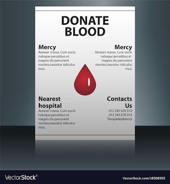 Medical brochure cover template flyer design vector image