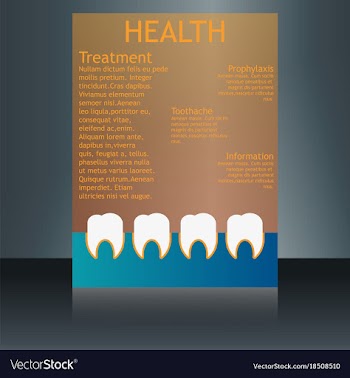 Medical brochure cover template flyer design vector image