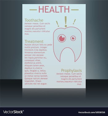 Medical brochure cover template flyer design vector image