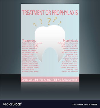Medical brochure cover template flyer design vector image